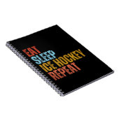 アイス食べホッケーリピート ノートブック (右側)