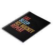 アイス食べホッケーリピート ノートブック (左側)