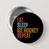 アイス食べホッケーリピート 缶バッジ (正面&裏面)