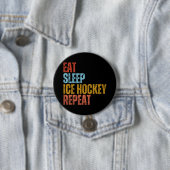 アイス食べホッケーリピート 缶バッジ (インサイチュ)