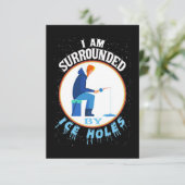 アイス魚釣りアイスの穴に囲まれる カード (スタンド正面)