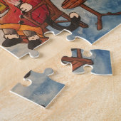 アイス魚釣りアットナイト ジグソーパズル (側面)