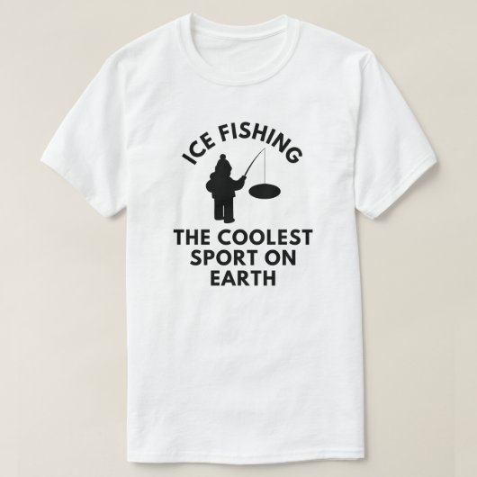 アイス魚釣りザクールスポーツオンアース Tシャツ (デザイン正面)