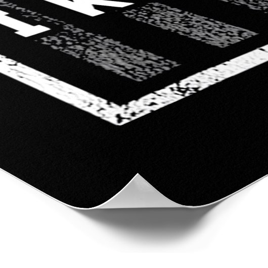 アイス魚釣りチップアップオンザワンフラッグ私ひざまずく ポスター (角)