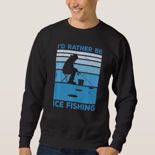 アイス魚釣りフィッシャーアイス魚釣りアイスF スウェットシャツ (正面)
