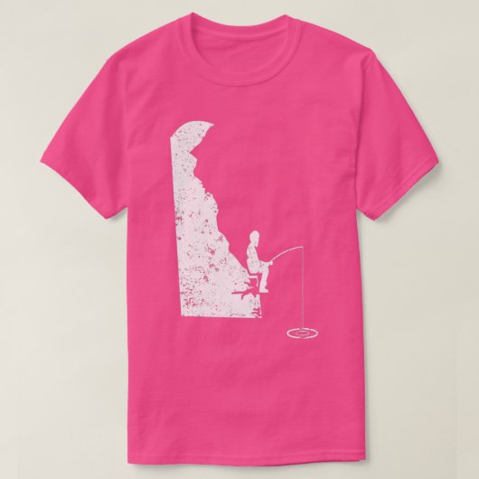 アイス魚釣りポールDEベース魚釣りナマズ Tシャツ (デザイン正面)