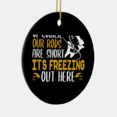 アイス魚釣り屋外 セラミックオーナメント (右)