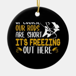 アイス魚釣り屋外 セラミックオーナメント