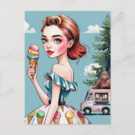 アイス・イン・ザ・フォレストサスカッチ ポストカード