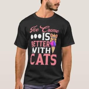 アイス クリーム は 猫 ソルベ ポップシクル もち より いい Tシャツ