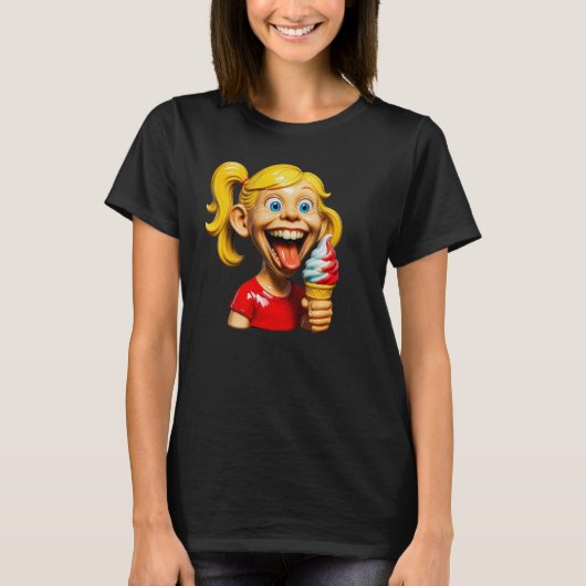 アイス・クリーム・ラフ・ティー Tシャツ (正面)