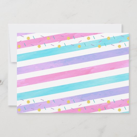 アイス クリーム 誕生日 サンクス カード (裏面)