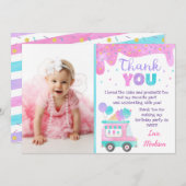 アイス クリーム 誕生日 サンクス カード (正面/裏面)