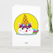 アイス・コーンを持ったユニコーン カード (裏面)