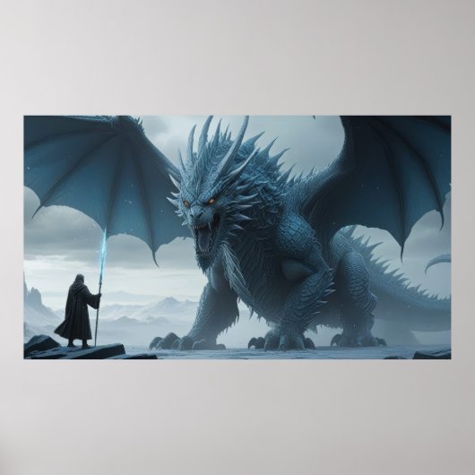 アイス・ドラゴンとティエ・ウィザード。凍傷に出会う ポスター (正面)