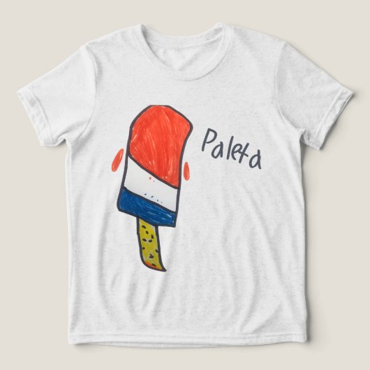 アイス・パレタTシャツ -  トライブレンドＴシャツ (デザイン正面)