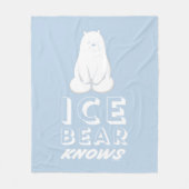 アイス・ベアー フリースブランケット (正面)
