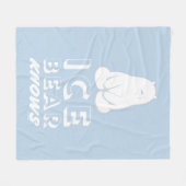 アイス・ベアー フリースブランケット (正面(横))