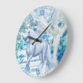 アイス・ユニコーン・ウォール・クロック ラージ壁時計 (傾斜)