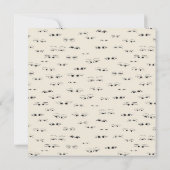 アイズおもしろいインクスケッチアー素晴らしトパターンフラットカード (裏面)