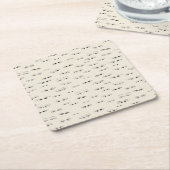 アイズおもしろいインクスケッチ素晴らしアートパターン スクエアペーパーコースター (アングル)