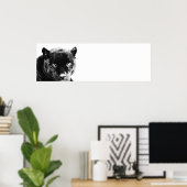 アイズジャガーポップ・アートのアート ポスター (ホームオフィス)