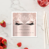 アイズバラ金ゴールドグリッタードリップスパークダイヤモンドロータス スタンダードカクテルナプキン (インサイチュ)