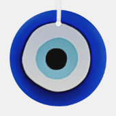 アイズプリントガラぶら下がったスオーナメント ガラスオーナメント (裏面)