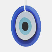 アイズプリントガラぶら下がったスオーナメント ガラスオーナメント (正面左)