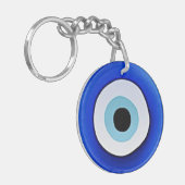 アイズプリント円形アクリル製キーチェーン キーホルダー (正面左)