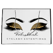 アイズラッシュメイクアップグリッター美しいチョコレート ラージペーパーバッグ (正面)