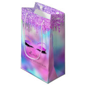 アイズラッシュメイクアップブライダル名グリッター自筆証書 スモールペーパーバッグ (正面アングル)