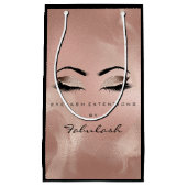 アイズラッシュ赤面メイクアップアーティストバラブラック スモールペーパーバッグ (正面)