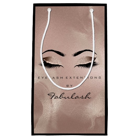 アイズラッシュ赤面メイクアップアーティストバラブラック スモールペーパーバッグ (正面)