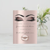 アイズリップスウィート16thバースデーパーティーブライダルメイクアップ 招待状 (スタンド正面)