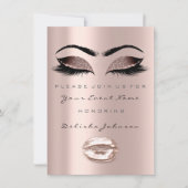 アイズリップスウィート16thバースデーパーティーブライダルメイクアップ 招待状 (正面)