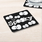 アイズ熱狂するズがハローウィンパーティを取得す不気味る スクエアペーパーコースター (アングル)