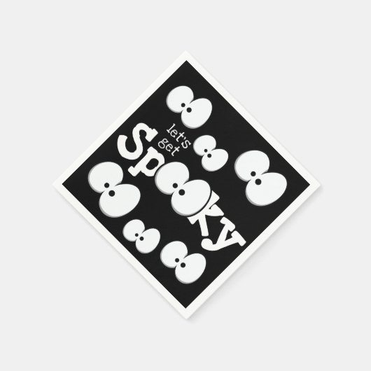 アイズ熱狂するズがハローウィンパーティを取得す不気味る スタンダードカクテルナプキン (角)