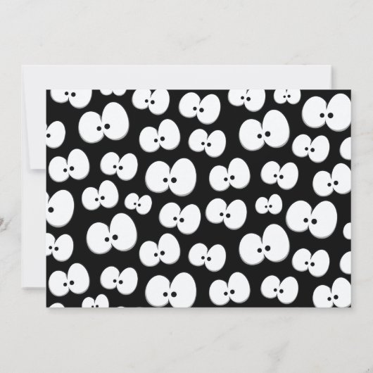 アイズ熱狂するズがハローウィンパーティを取得す不気味る 招待状 (裏面)