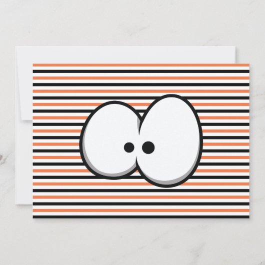 アイズ熱狂するズがハローウィンパーティを取得す不気味る 招待状 (裏面)