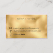 アイズ金ゴールドメイクアップ名刺 名刺 (裏面)