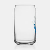 アイセパーソナライズされたベルグアートブルー ガラス缶 (右)