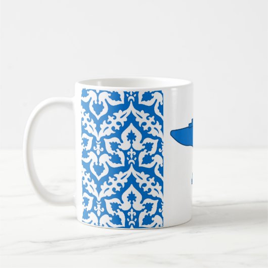 アイセンタルポピュレースバッジのシャー コーヒーマグカップ (左)