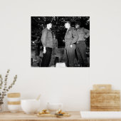 アイゼンハワーとブラッドリーが抵抗に向かって話す ポスター (キッチン)