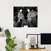 アイゼンハワーとブラッドリーが抵抗に向かって話す ポスター (ホームオフィス)