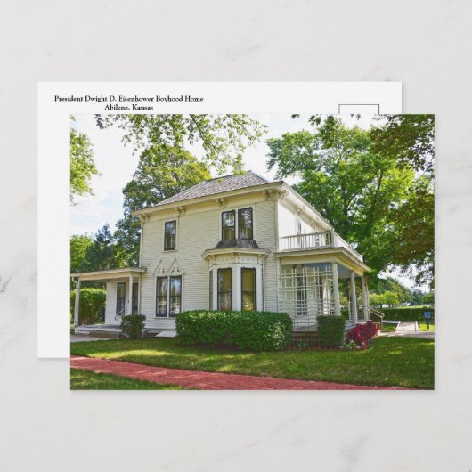 アイゼンハワーボーイフードホームアビリーネ(カンザス州) ポストカード (正面/裏面)
