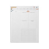 アイゼンハワーマトリックス未加工デイリー ノートパッド (回転)