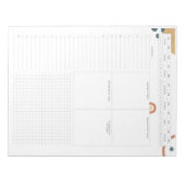 アイゼンハワーマトリックス未加工デイリー ノートパッド (正面)