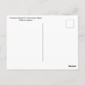 アイゼンハワー大統領 ポストカード (裏面)