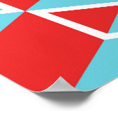 アイソメトリックカラフルキューブボックスシームレスパターンバックアップ ポスター (角)